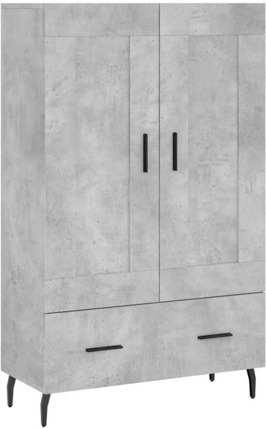 VidaXL -Hoge-kast-69 5x31x115-cm-bewerkt-hout-betongrijs