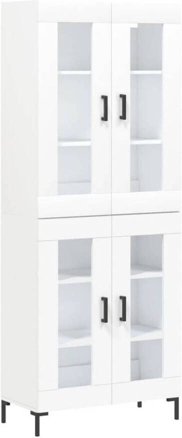 VidaXL -Hoge-kast-69 5x34x180-cm-bewerkt-hout-wit - Foto 4