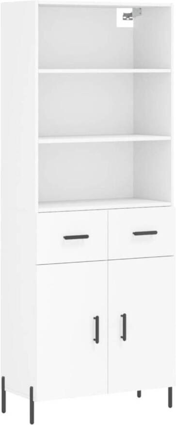 VidaXL -Hoge-kast-69 5x34x180-cm-bewerkt-hout-wit