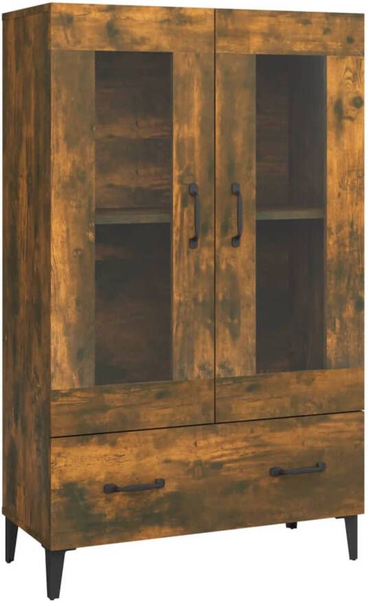 VidaXL -Hoge-kast-70x31x115-cm-bewerkt-hout-gerookt-eikenkleurig