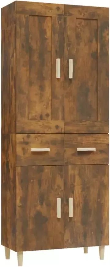 VidaXL Hoge kast bewerkt hout gerookt eikenkleurig - Foto 10