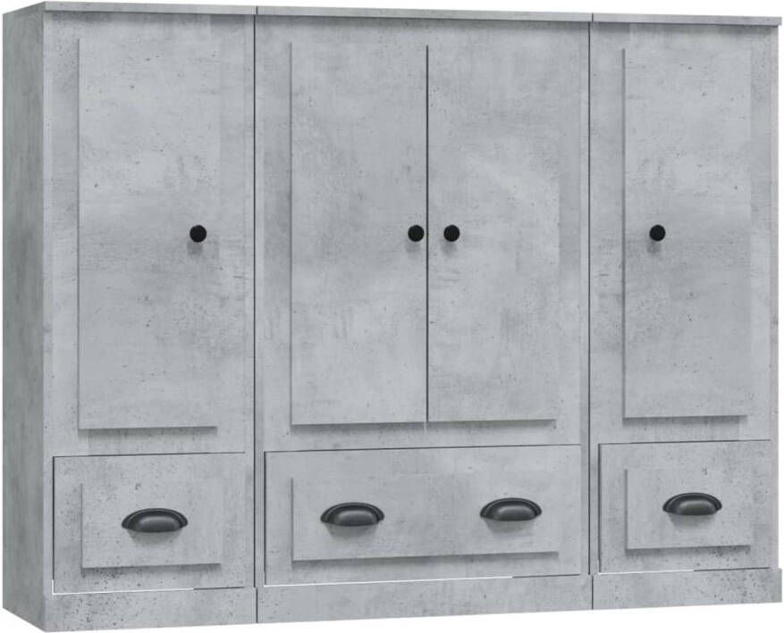 VidaXL -Hoge-kasten-3-st-bewerkt-hout-betongrijs