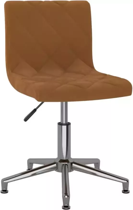 Prolenta Premium vidaXL Kantoorstoel draaibaar fluweel bruin - Foto 1