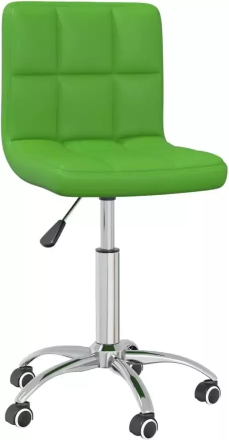 VidaXL Kantoorstoel draaibaar kunstleer groen