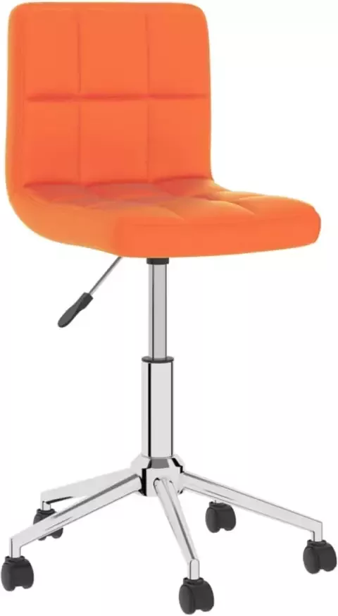 VidaXL Kantoorstoel draaibaar kunstleer oranje - Foto 2