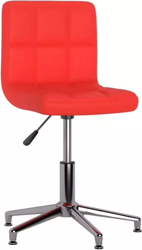 Prolenta Premium vidaXL Kantoorstoel draaibaar kunstleer rood - Foto 1