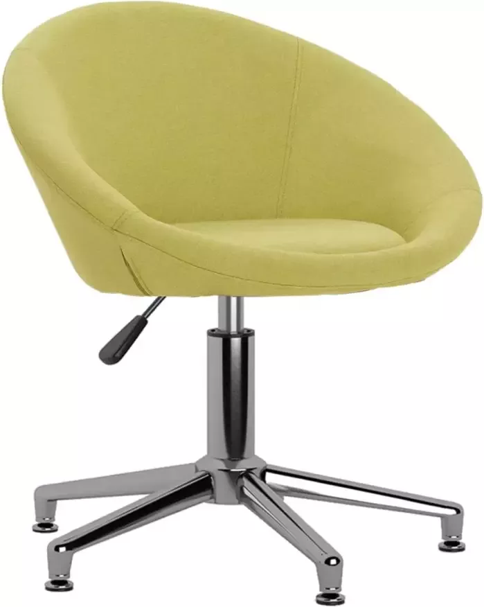 VidaXL Kantoorstoel draaibaar stof groen