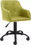 VidaXL Kantoorstoel draaibaar stof groen - Thumbnail 3