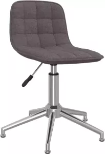 VidaXL Kantoorstoel Draaibaar Stof Taupe