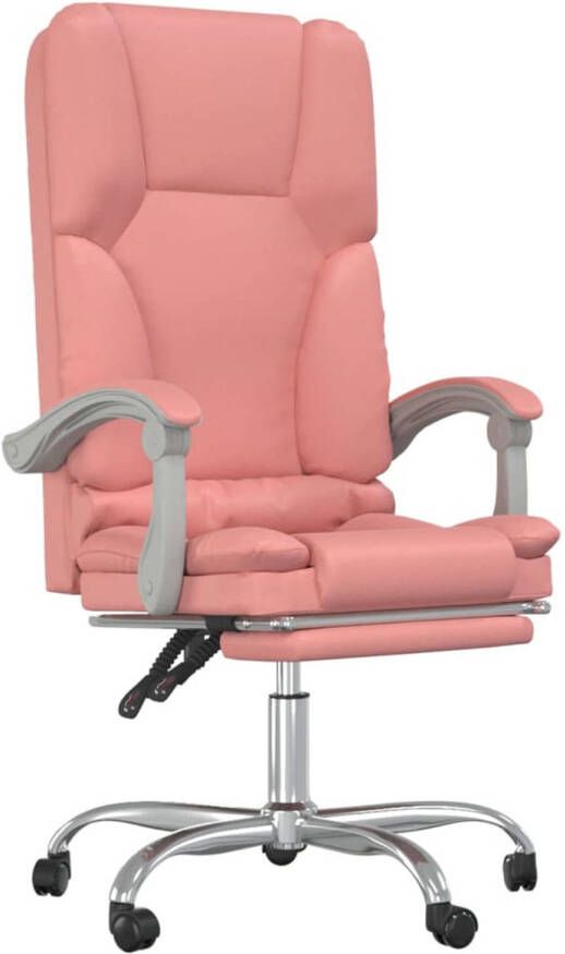 VidaXL -Kantoorstoel-massage-verstelbaar-kunstleer-roze - Foto 1