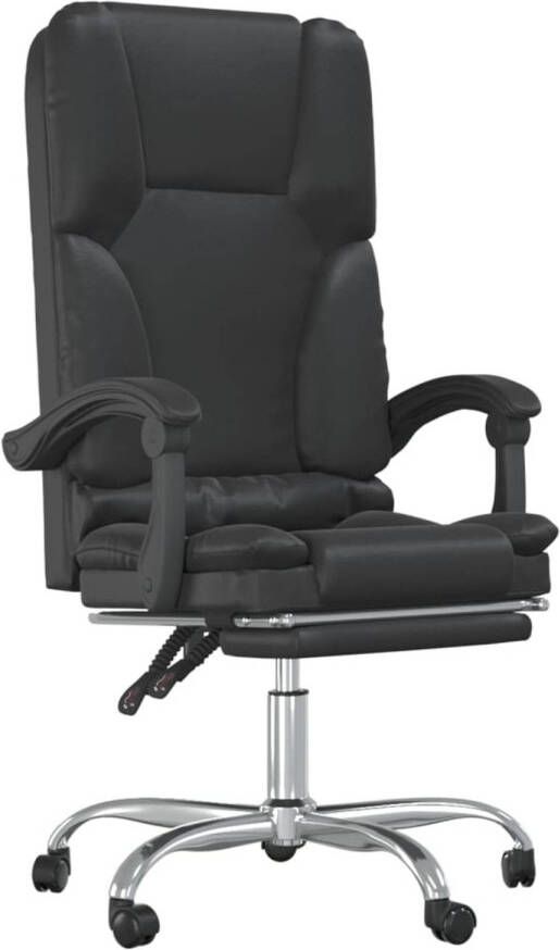 VidaXL -Kantoorstoel-massage-verstelbaar-kunstleer-zwart