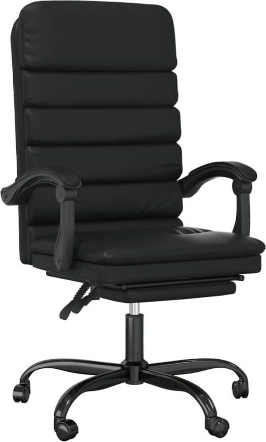 VidaXL -Kantoorstoel-massage-verstelbaar-kunstleer-zwart