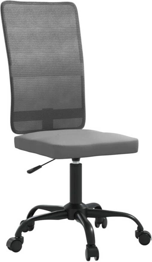 VidaXL -Kantoorstoel-verstelbare-hoogte-mesh-stof-grijs