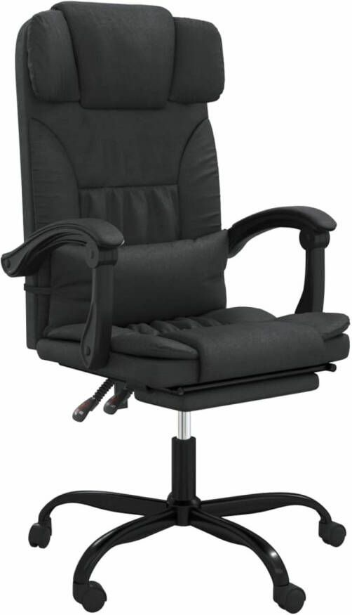 VidaXL -Kantoorstoel-verstelbaar-kunstleer-zwart