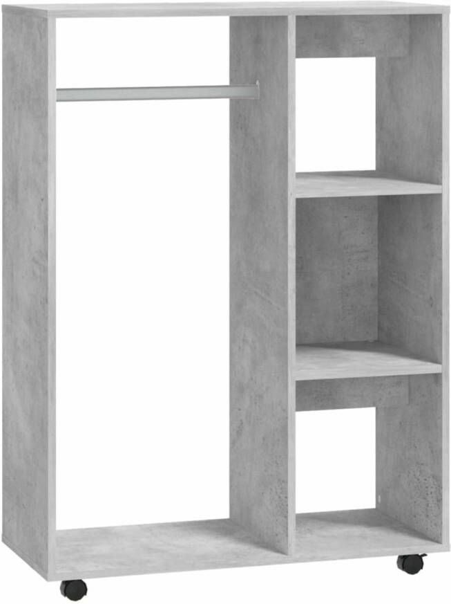 VidaXL -Kledingkast-80x40x110-cm-bewerkt-hout-betongrijs