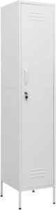 VidaXL -Lockerkast-35x46x180-cm-staal-wit