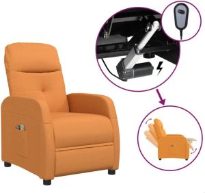 VidaXL -Massagestoel-elektrisch-stof-geel