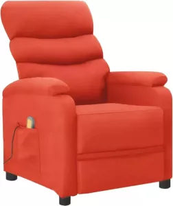 VidaXL Massagestoel verstelbaar kunstleer rood