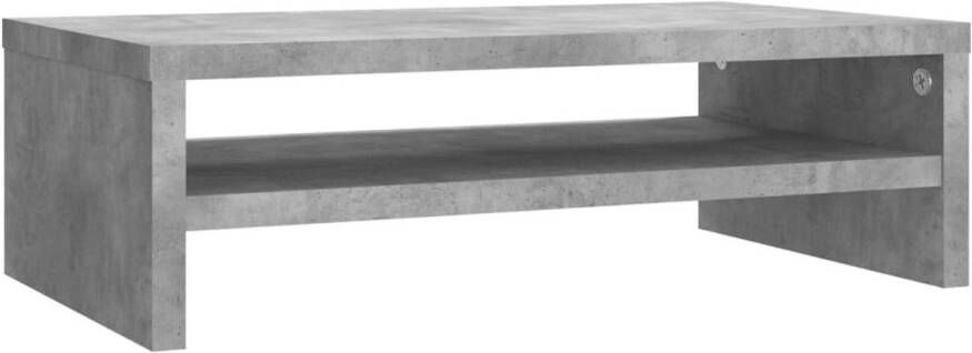 VidaXL -Monitorstandaard-42x24x13-cm-bewerkt-hout-betongrijs