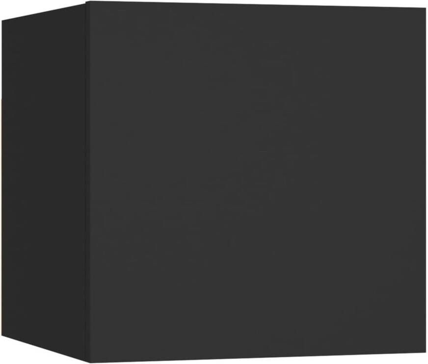 VidaXL -Nachtkastje-30 5x30x30-cm-spaanplaat-zwart