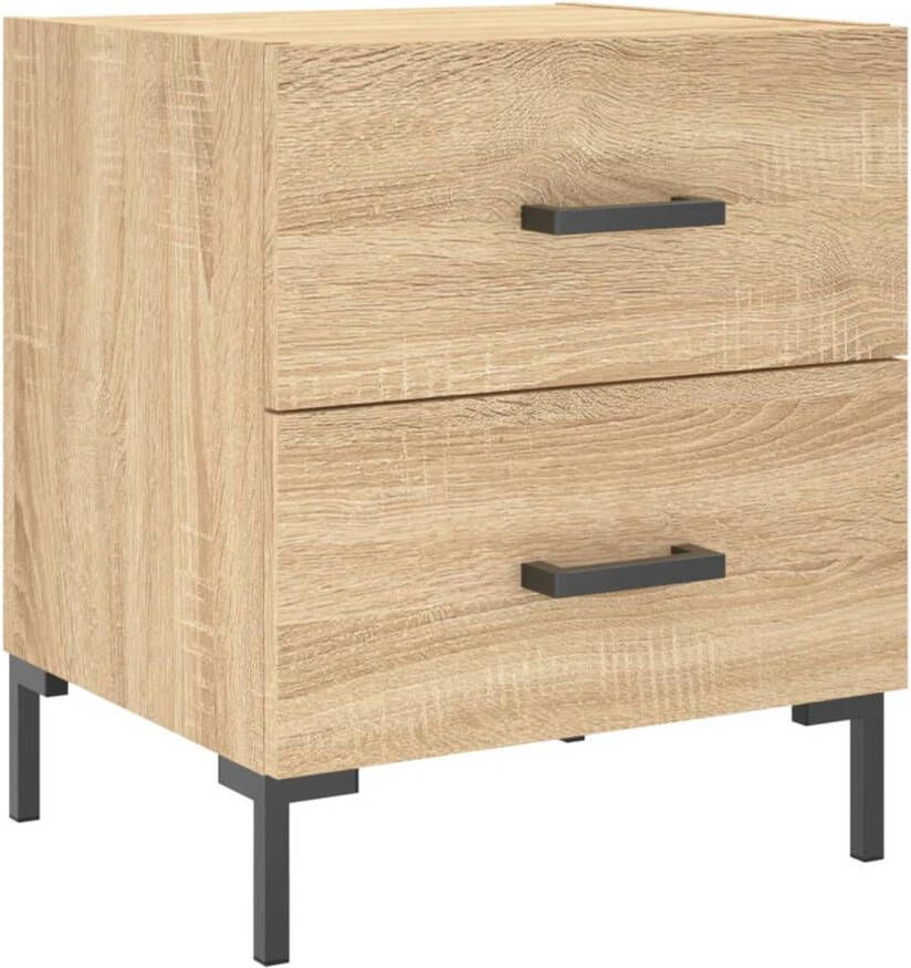 VidaXL -Nachtkastje-40x35x47 5-cm-bewerkt-hout-sonoma-eikenkleurig