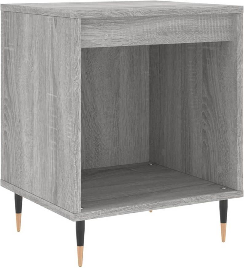VidaXL -Nachtkastje-40x35x50-cm-bewerkt-hout-grijs-sonoma-eikenkleurig