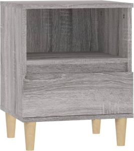 VidaXL -Nachtkastje-40x35x50-cm-grijs-sonoma-eikenkleurig