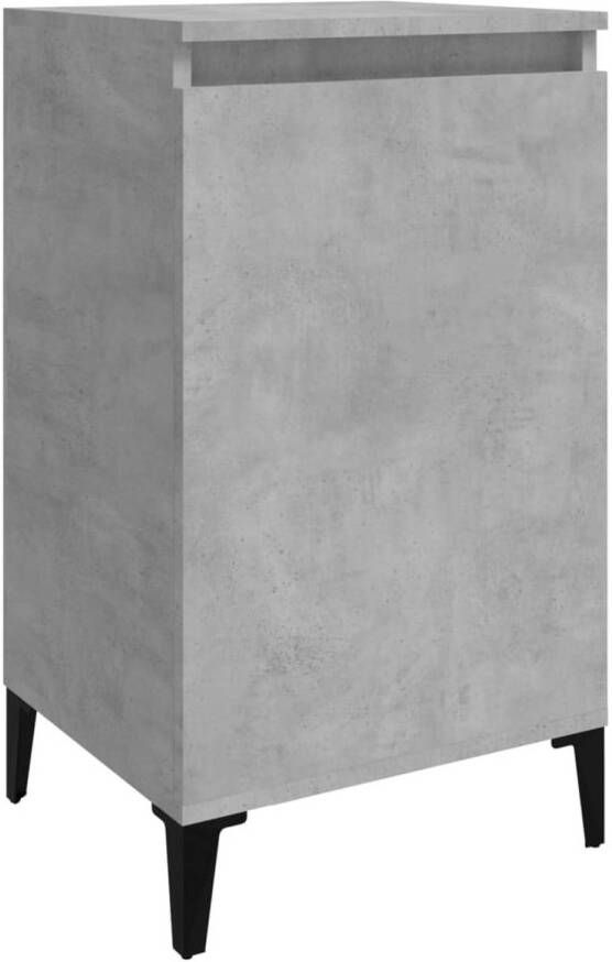 VidaXL -Nachtkastje-40x35x70-cm-bewerkt-hout-betongrijs - Foto 1