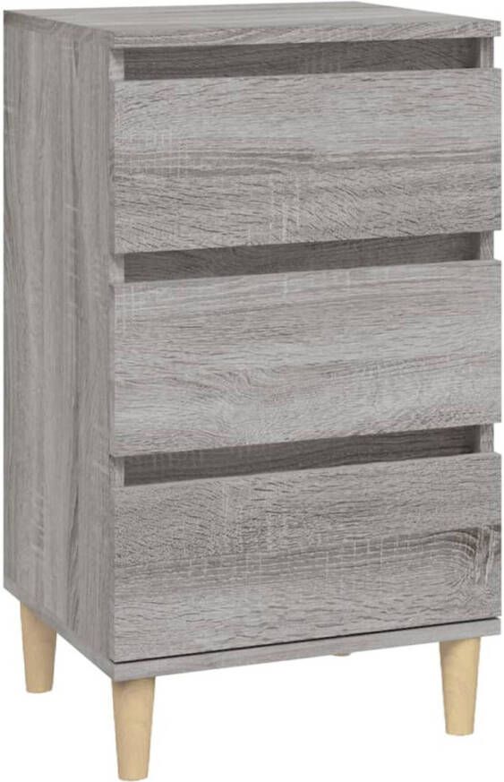 VidaXL -Nachtkastje-40x35x70-cm-bewerkt-hout-grijs-sonoma-eikenkleurig