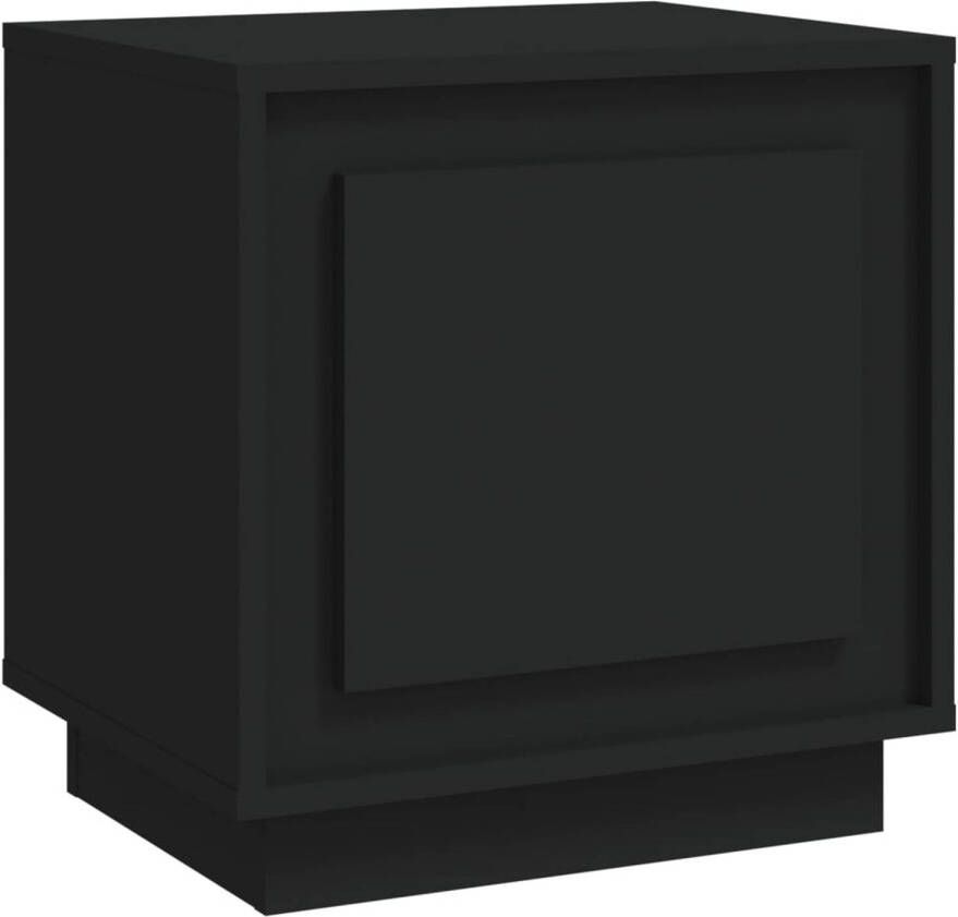 VidaXL -Nachtkastje-44x35x45-cm-bewerkt-hout-zwart