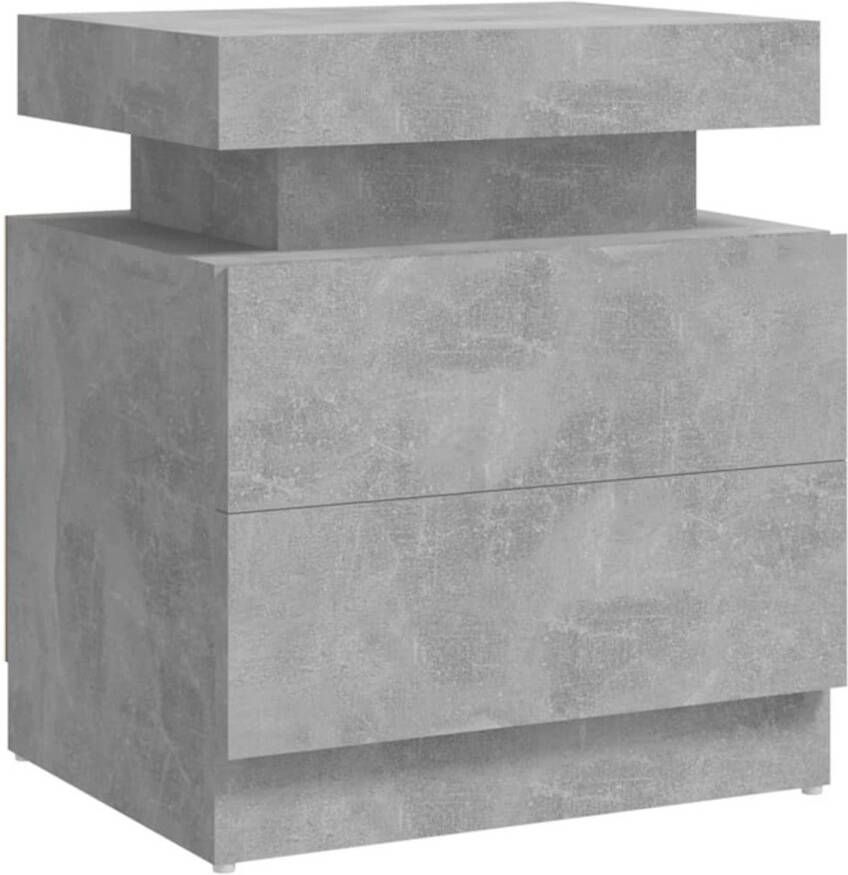 VidaXL -Nachtkastje-45x35x52-cm-spaanplaat-betongrijs