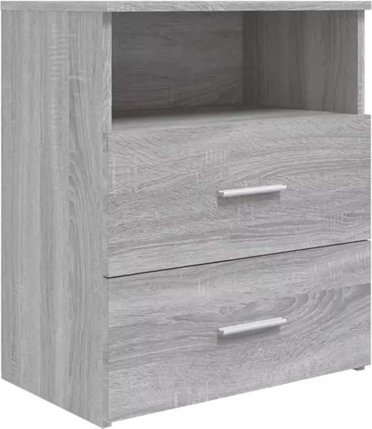 VidaXL -Nachtkastje-50x32x60-cm-grijs-sonoma-eikenkleurig