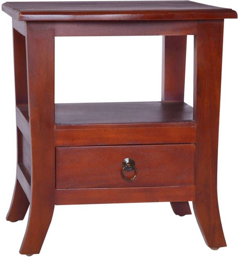 VidaXL -Nachtkastje-massief-mahoniehout-klassiek-bruin