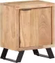 VidaXL Nachtkastje met natuurlijke rand 40x30x50 cm massief acaciahout - Thumbnail 1