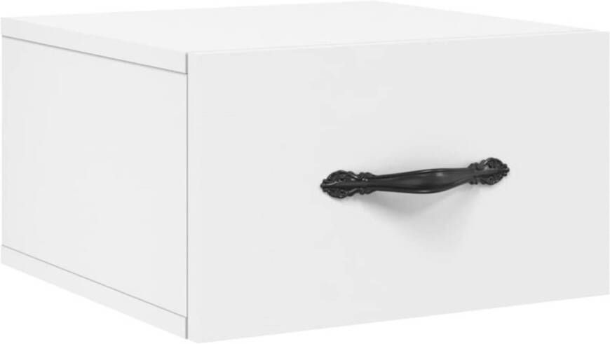 VidaXL -Nachtkastje-wandgemonteerd-35x35x20-cm-wit