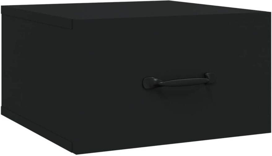 VidaXL -Nachtkastje-wandgemonteerd-35x35x20-cm-zwart