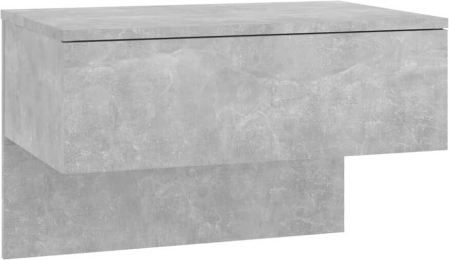 VidaXL -Nachtkastje-wandgemonteerd-betongrijs