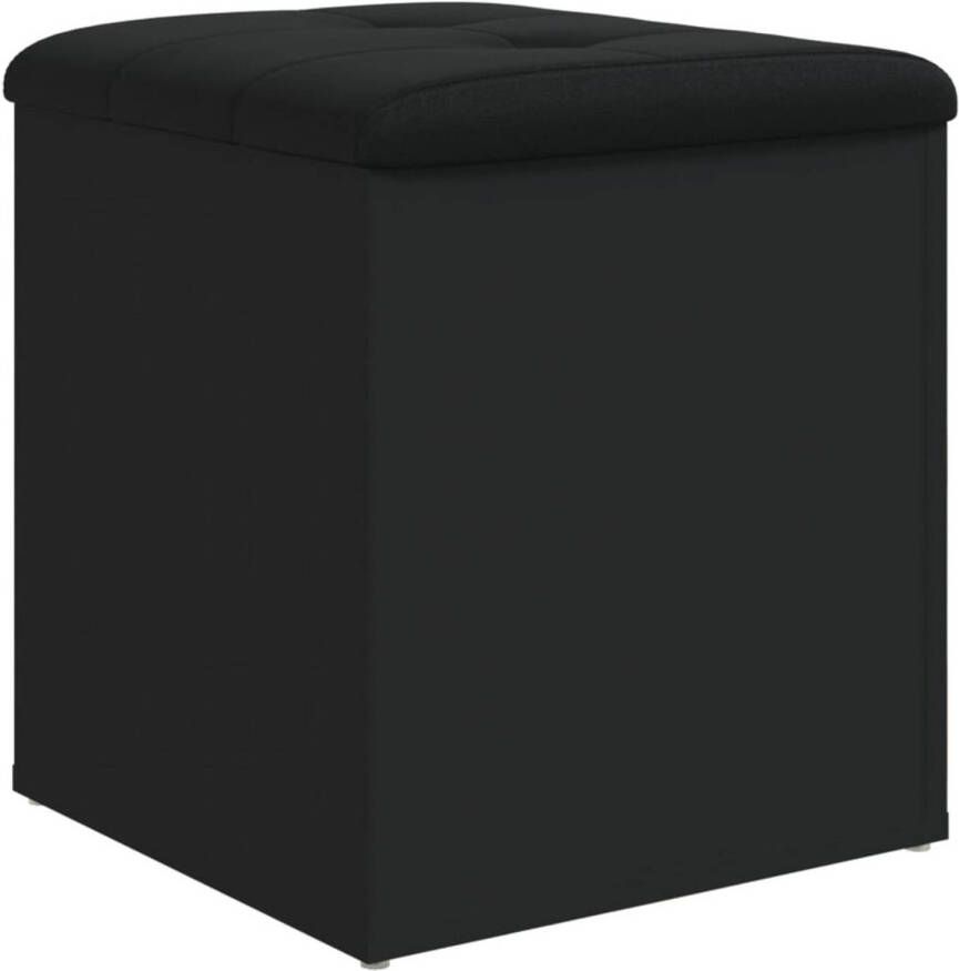 VidaXL -Opbergbank-42x42x45-cm-bewerkt-hout-zwart