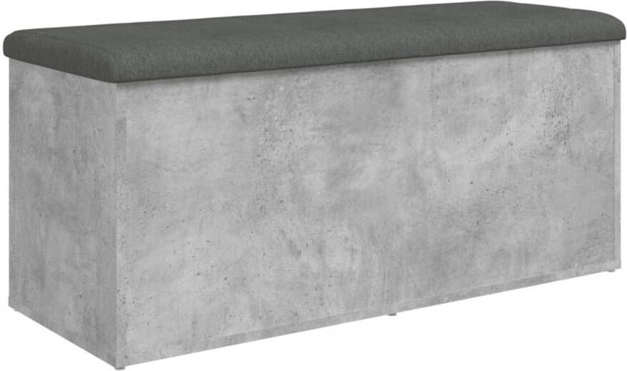 VidaXL -Opbergbankje-102x42x45-cm-bewerkt-hout-betongrijs