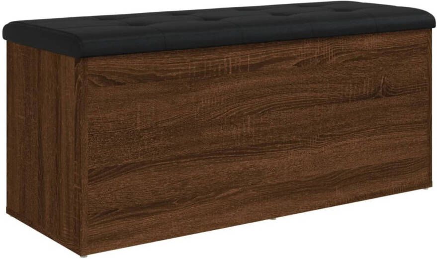 VidaXL -Opbergbankje-102x42x45-cm-bewerkt-hout-bruineikenkleurig