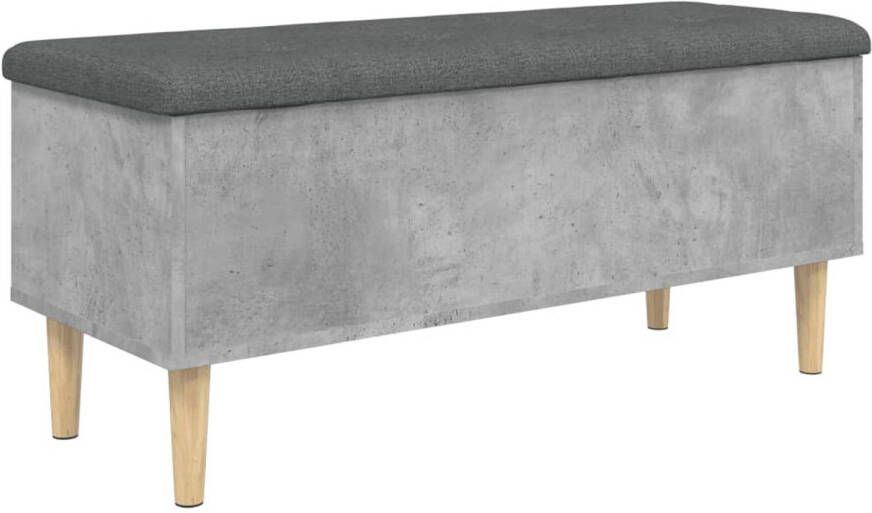 VidaXL -Opbergbankje-102x42x46-cm-bewerkt-hout-betongrijs