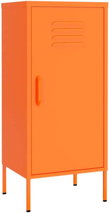 VidaXL -Opbergkast-42 5x35x101 5-cm-staal-oranje
