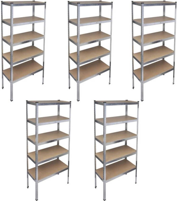 VidaXL Opbergrek voor de garage 5 st