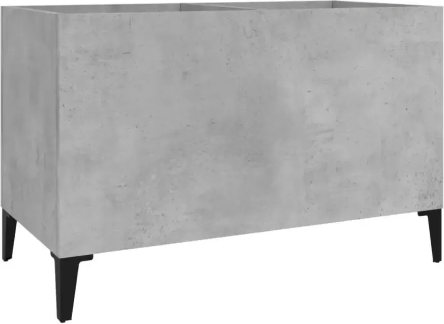 VIDAXL Platenkast 74 5x38x48 cm bewerkt hout betongrijs
