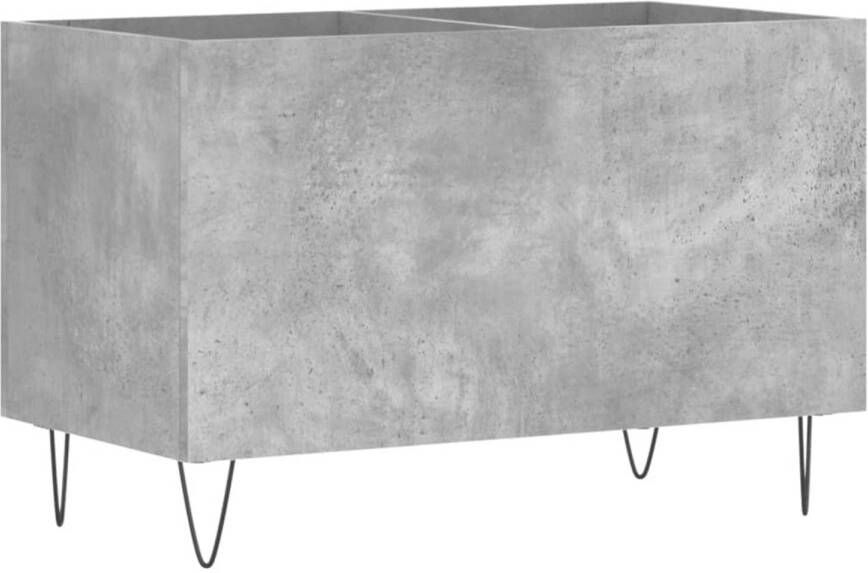VIDAXL Platenkast 74 5x38x48 cm bewerkt hout betongrijs