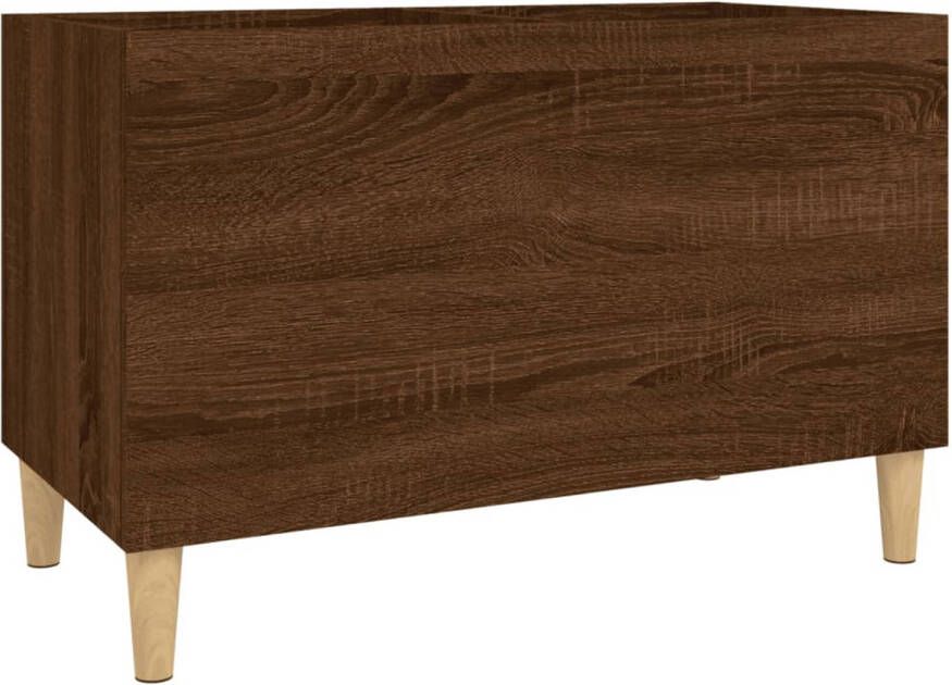 VidaXL Platenkast 74 5x38x48 cm bewerkt hout bruineikenkleurig