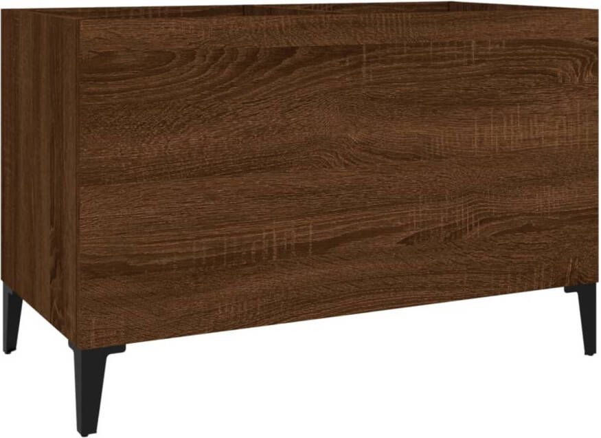 VidaXL Platenkast 74 5x38x48 cm bewerkt hout bruineikenkleurig