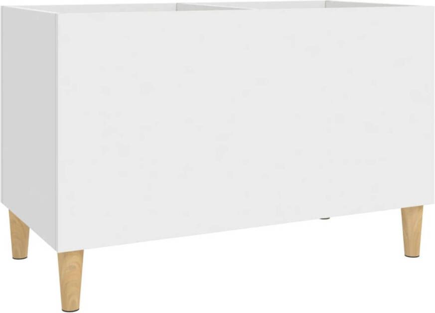 VidaXL Platenkast 74 5x38x48 cm bewerkt hout wit