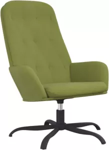 VidaXL Relaxstoel fluweel lichtgroen