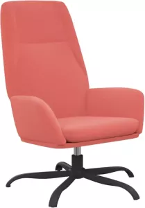 VidaXL Relaxstoel Fluweel Roze